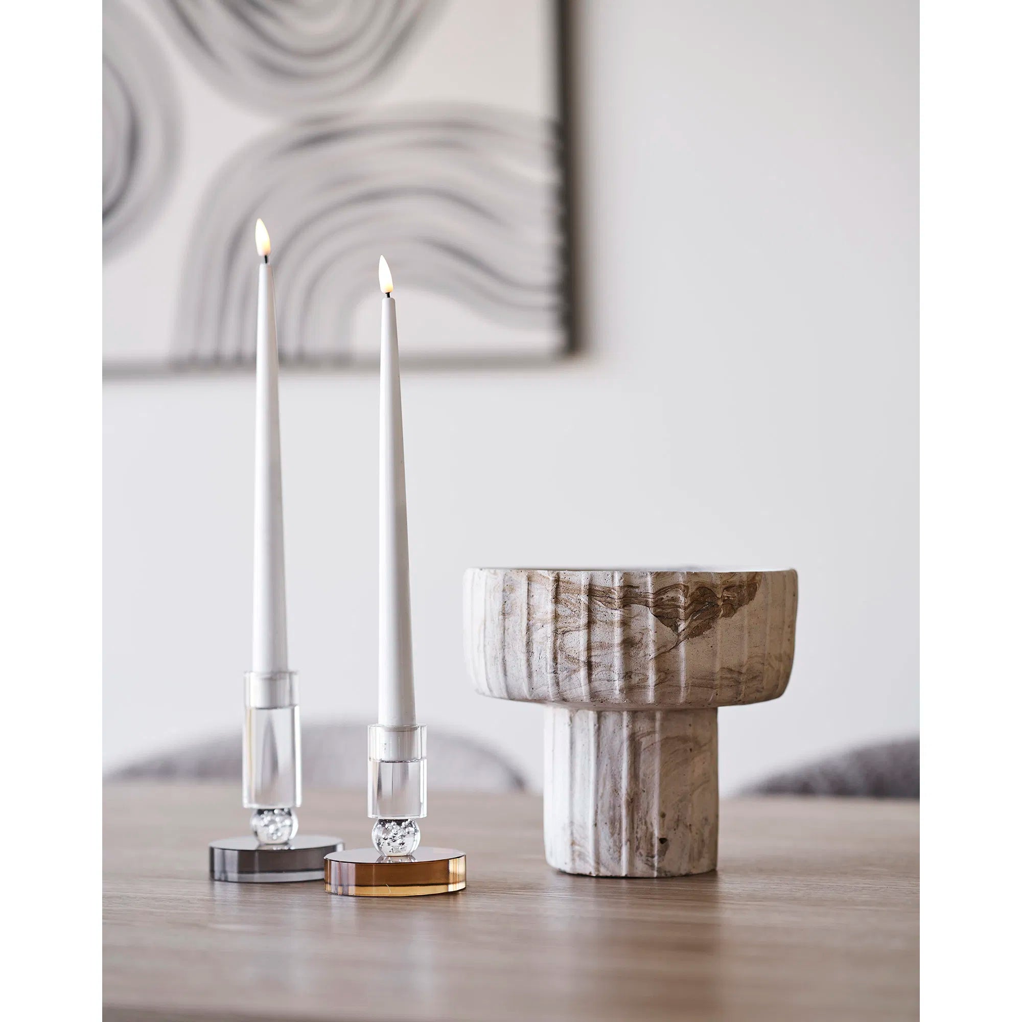 Vase Solana – Beige-Braun aus Zement