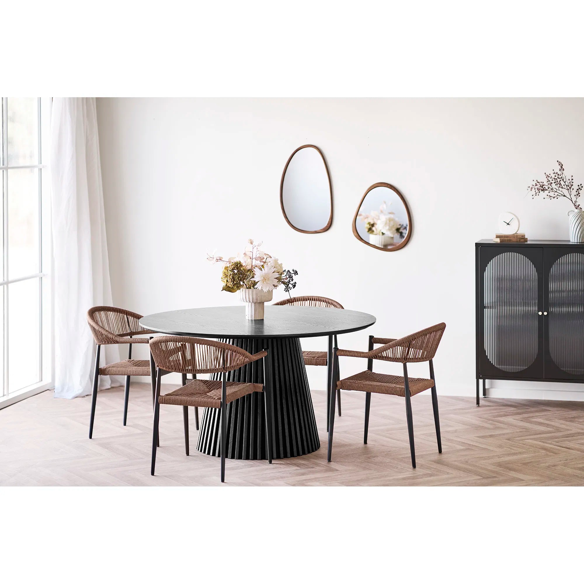 Vase Solana – Beige-Braun aus Zement