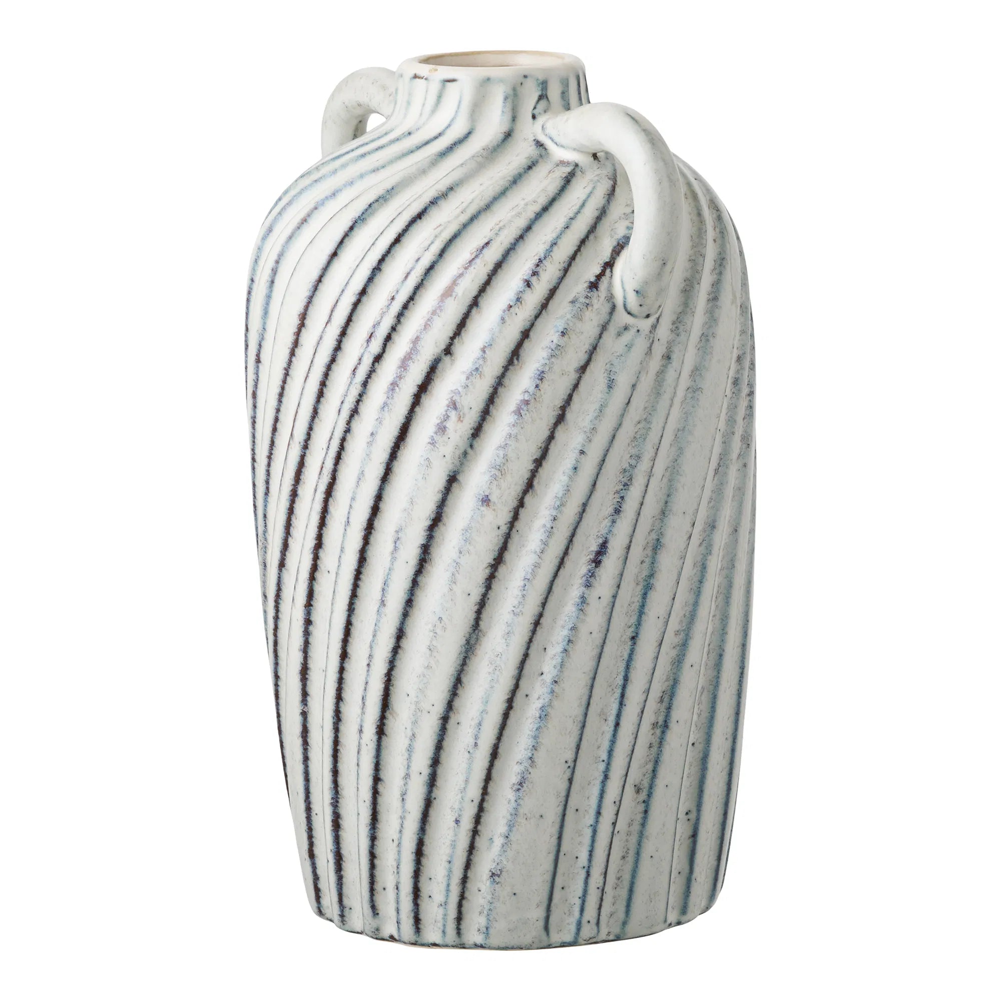 Vase Linea Blu – Keramikvase mit Griffen