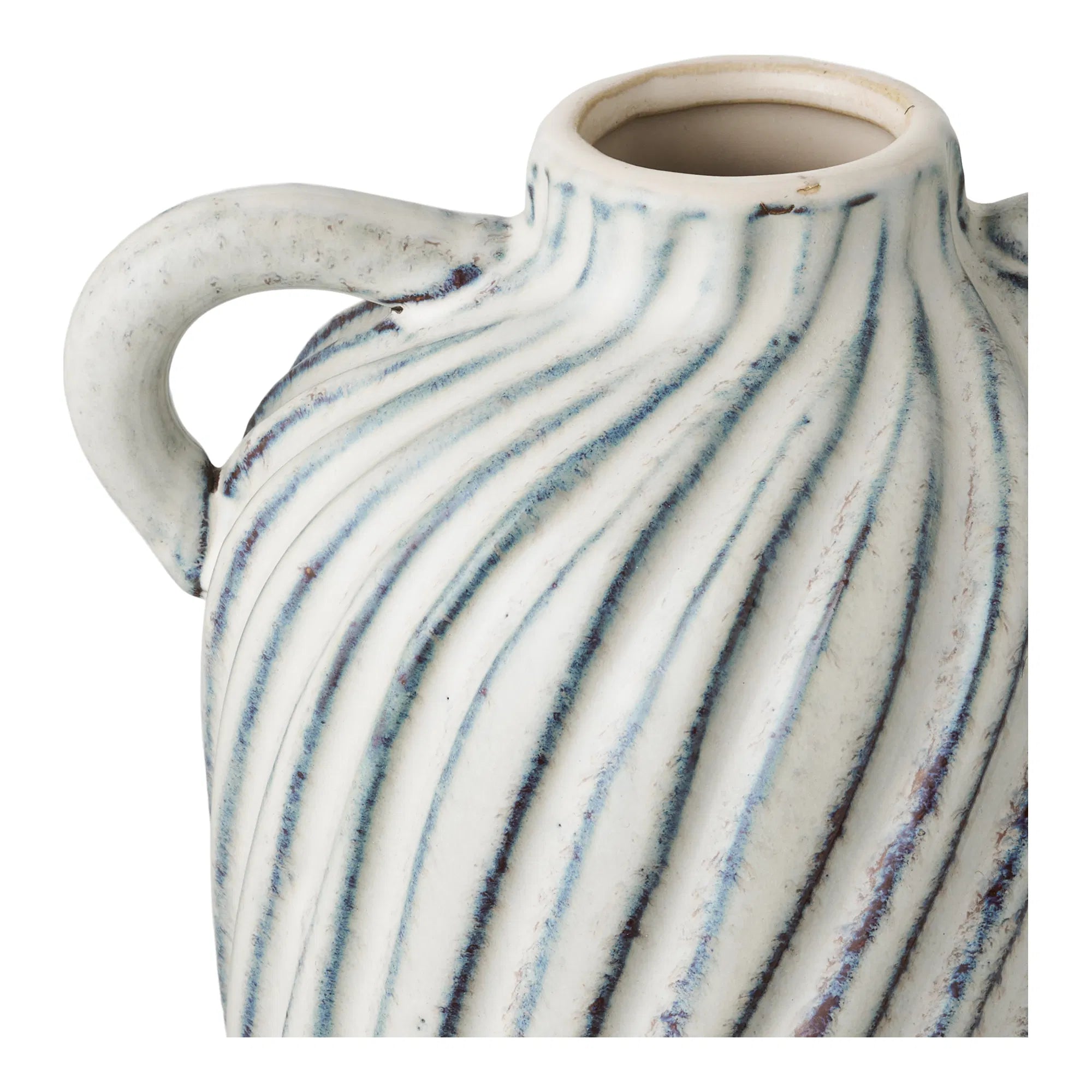 Vase Linea Blu – Keramikvase mit Griffen