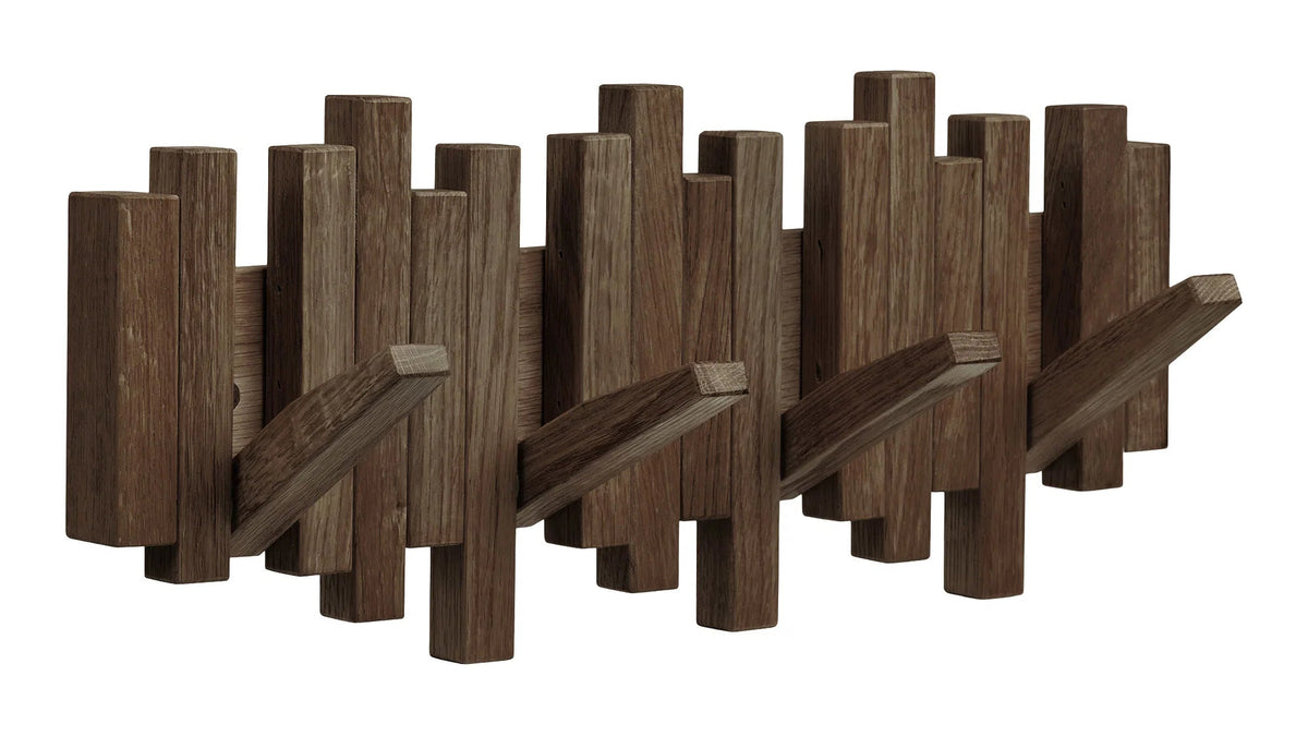 Garderobe Minimalistic - aus dunkelbraunem Eichenholz