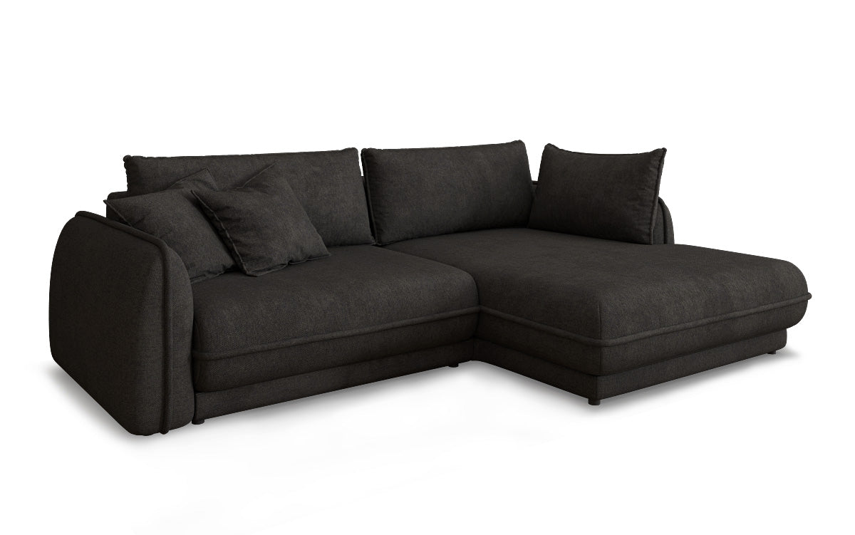 Designer Sofa Mojave II Stoff mit Schlaffunktion und Stauraum