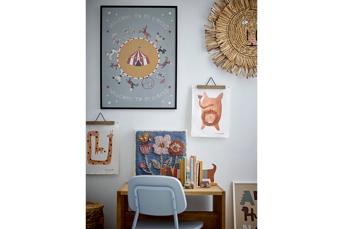 Buchstütze Lissi - aus Holz im Hundedesign für Kinder