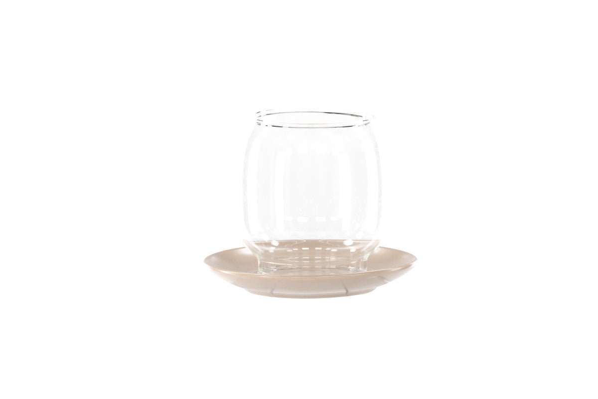 Laterne Nordlicht - Laterne aus Glas und Steinzeug