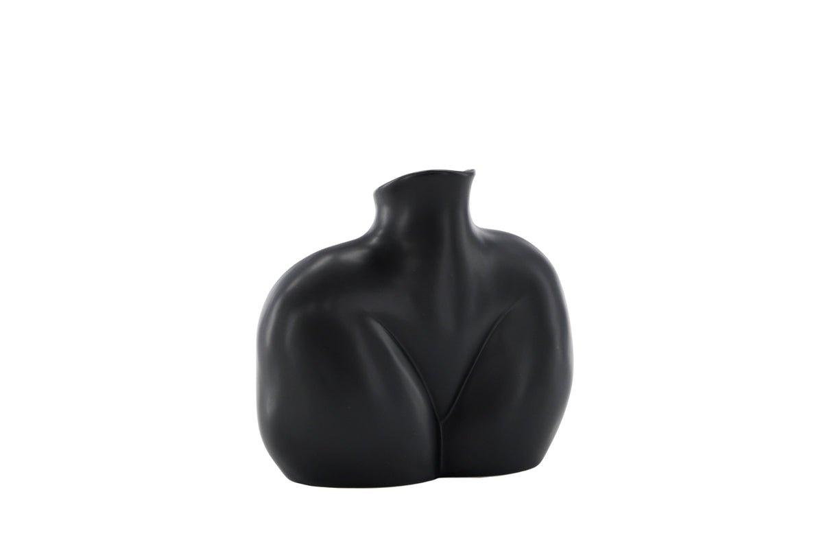 Vase Selara 15 cm – Feminine Eleganz in Schwarz