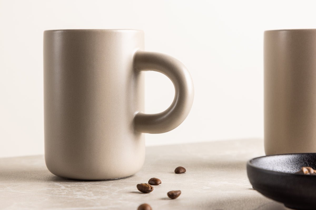 Tasse Maro – stilvolles 2er-Set in Dunkelbraun & Beige