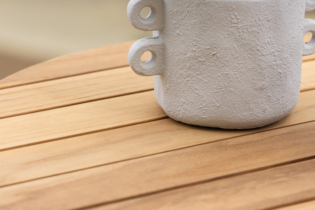 Kaffeetisch Helga - Ø65 mit Tischplatte in Natur-Optik