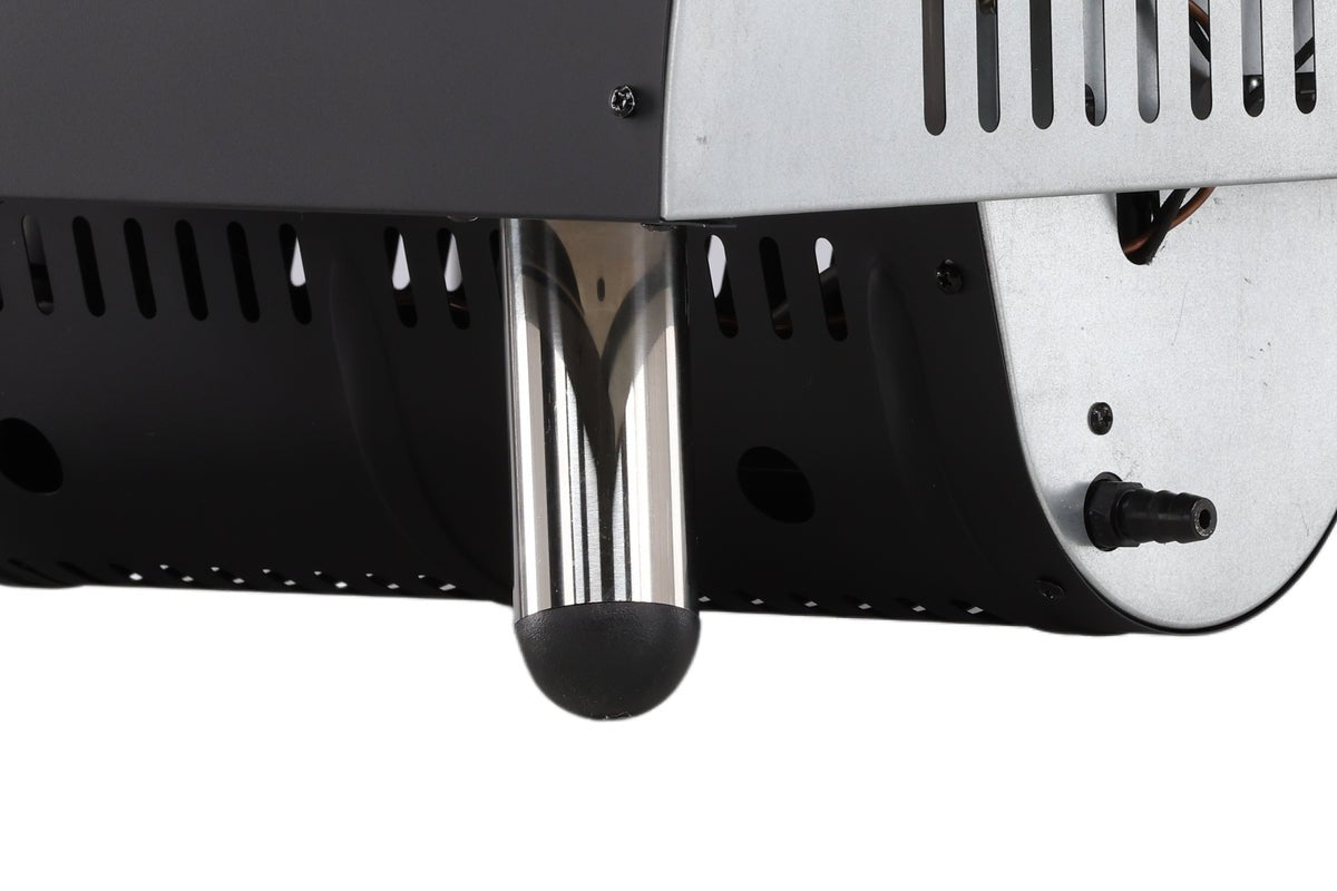 Pizzaofen Neapel - aus Stahl, Edelstahl und Keramik in Schwarz