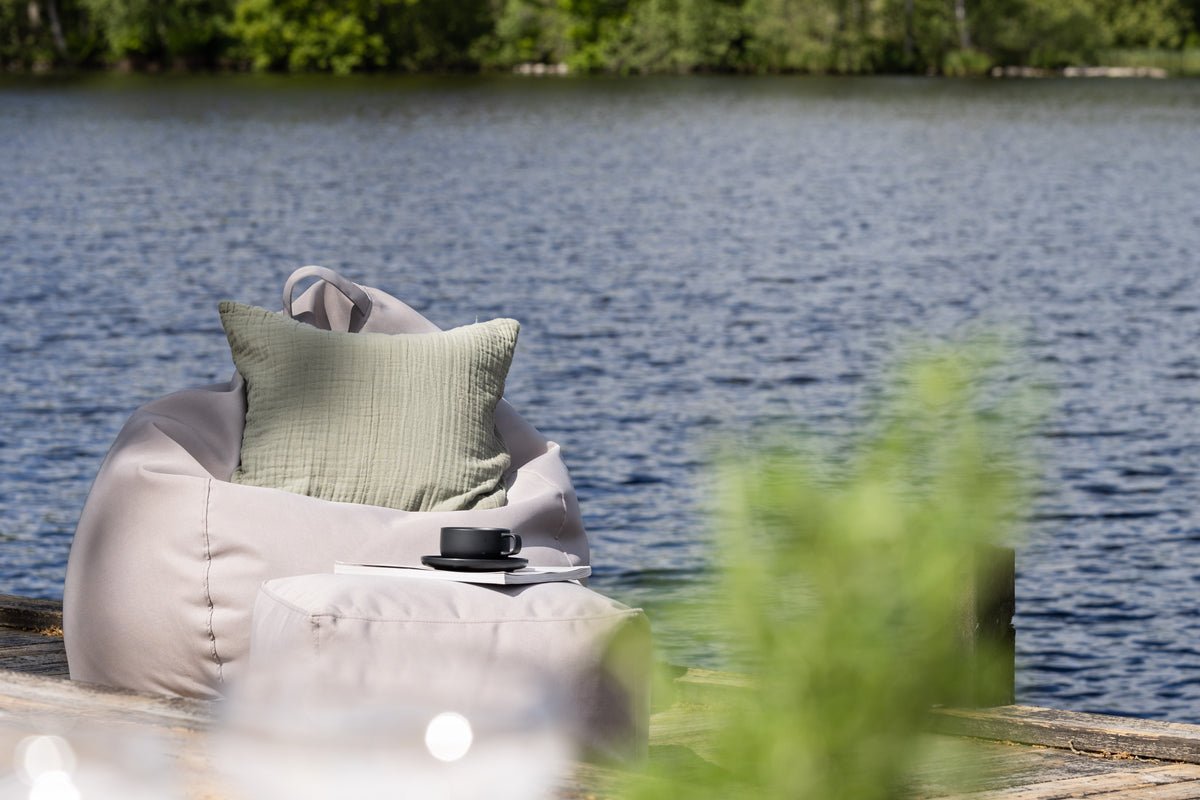 Garten Sitzsack Lago - aus Polyester in Beige