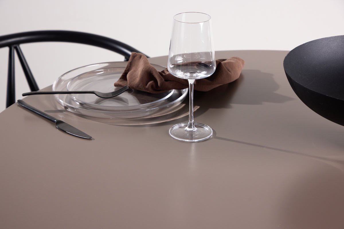 Esstisch Cavallo – Runder Tisch Ø110 cm in Dunkelbraun