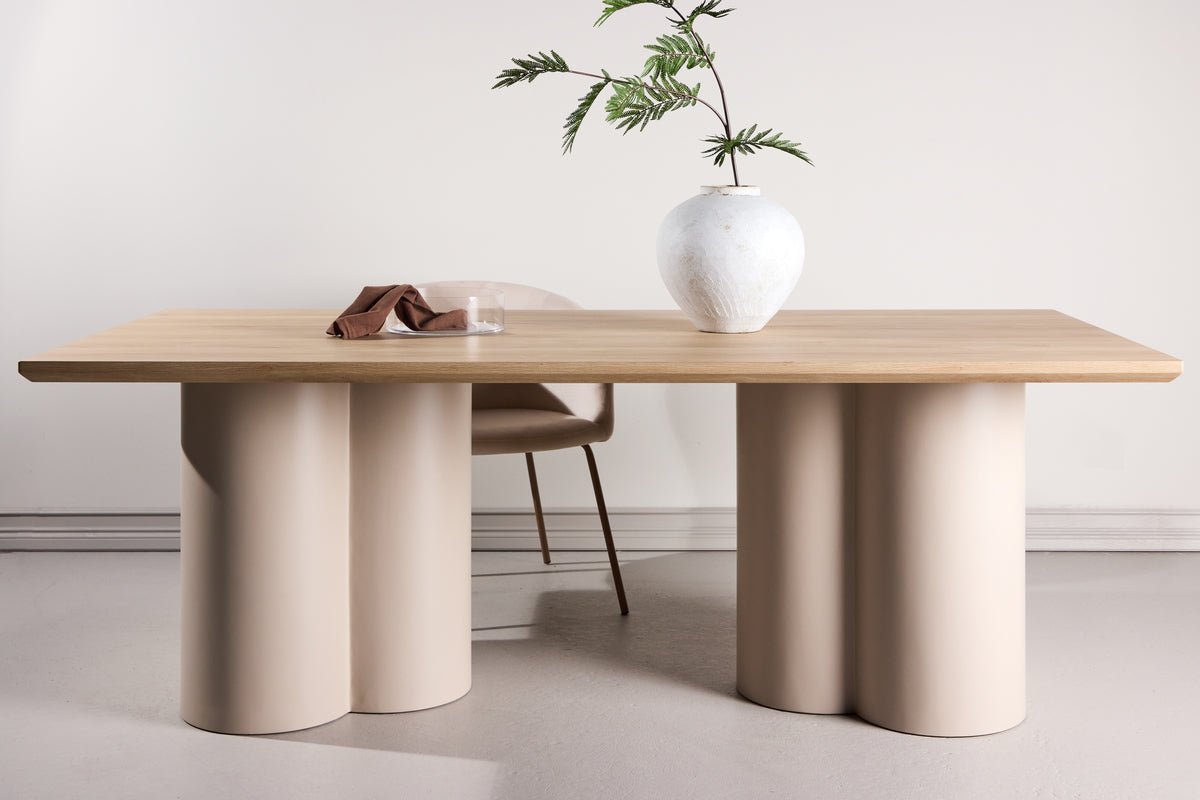 Esstisch Belluno – Rechteckiger Tisch 210 × 100 cm in Whitewash