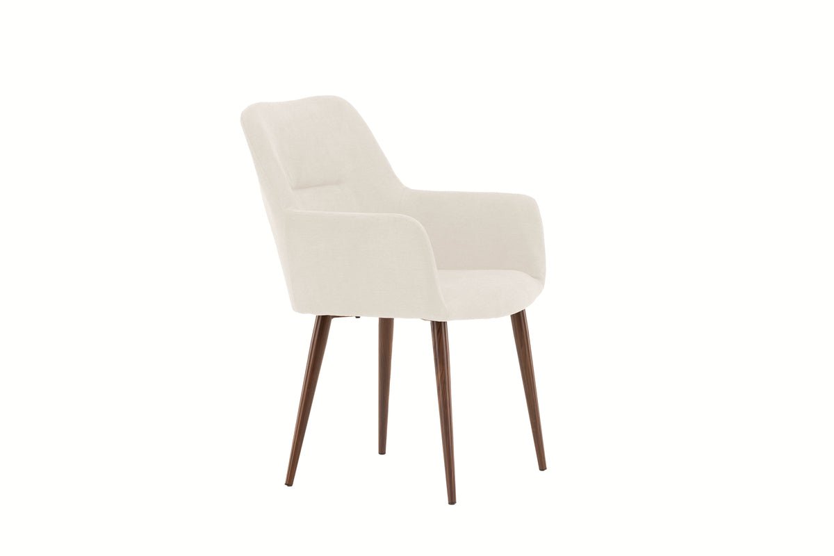 2er Set - Stuhl Present mit Beinen in tiefem Mokkabraun