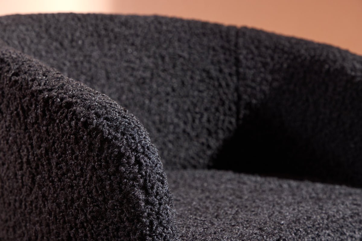 Sessel Comfy - mit Teddyfell in wahlweise Schwarz oder Weiß