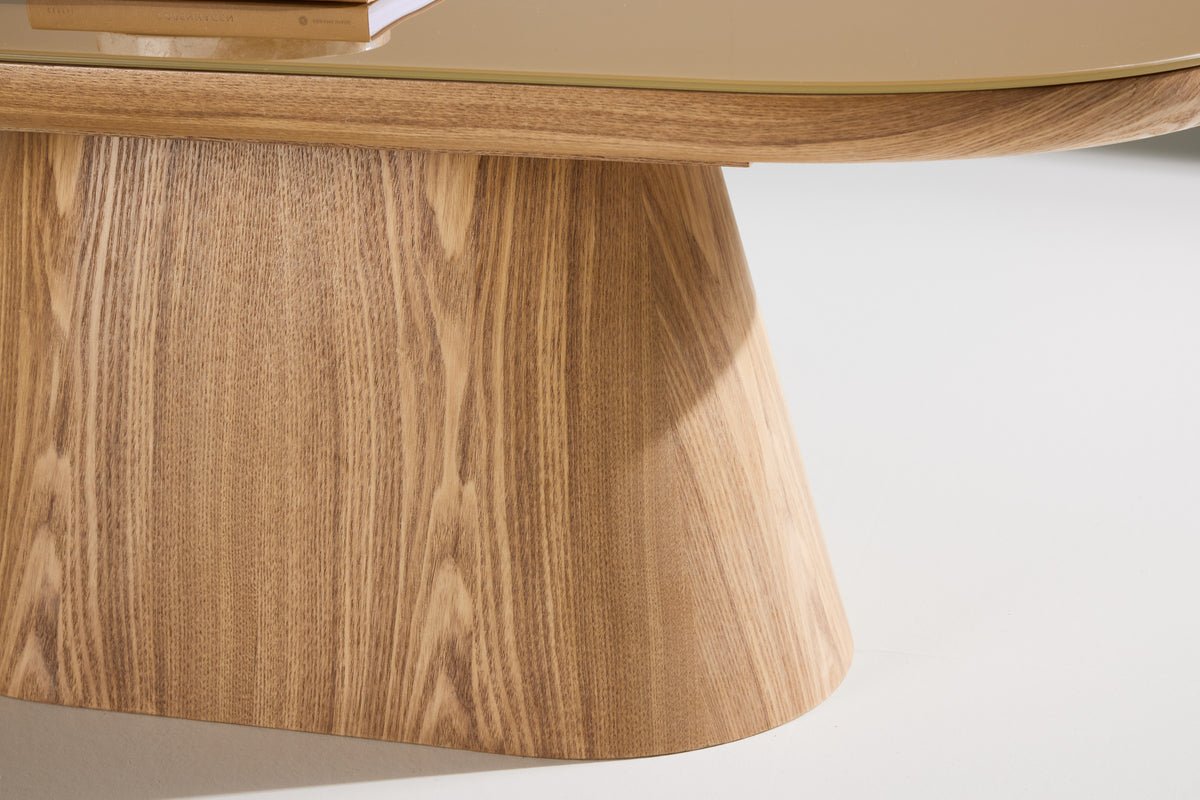 Couchtisch Cellio - mit Glastischplatte