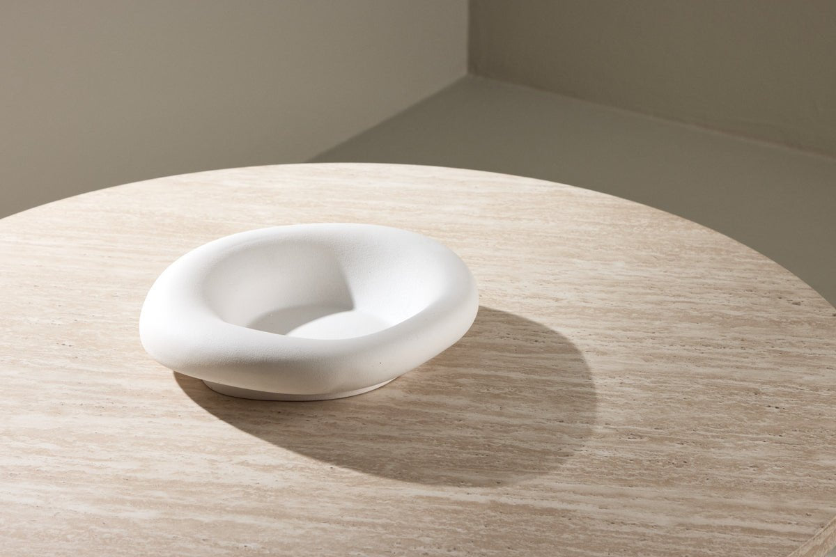 Couchtisch Tino Big - mit geriffeltem Standfuß