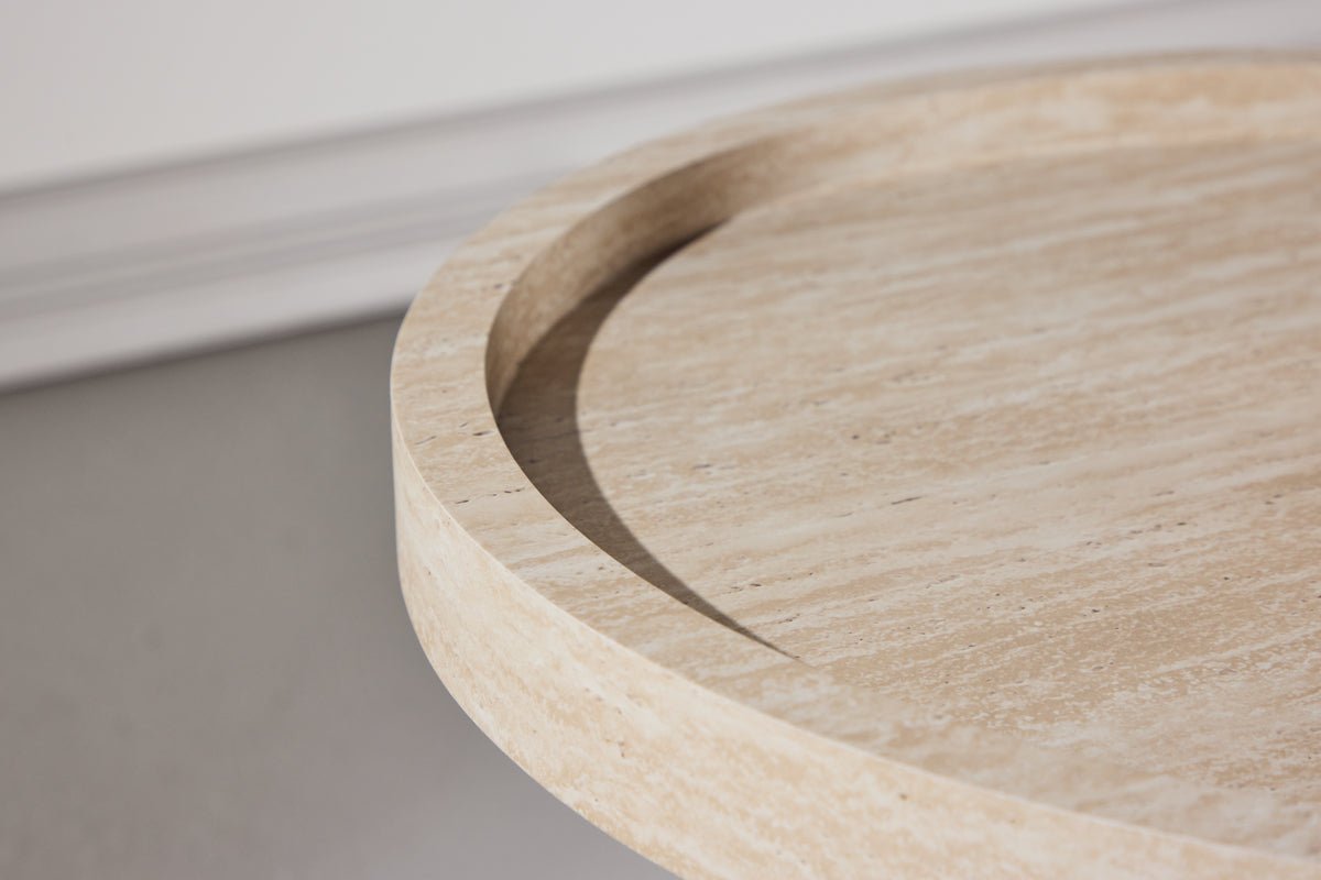 Beistelltisch Tavira – Ø60 cm in Beige