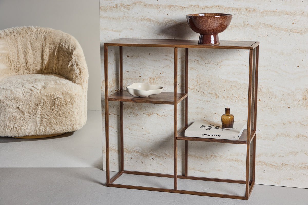 Regal Sorano – Standregal in Walnuss-Optik