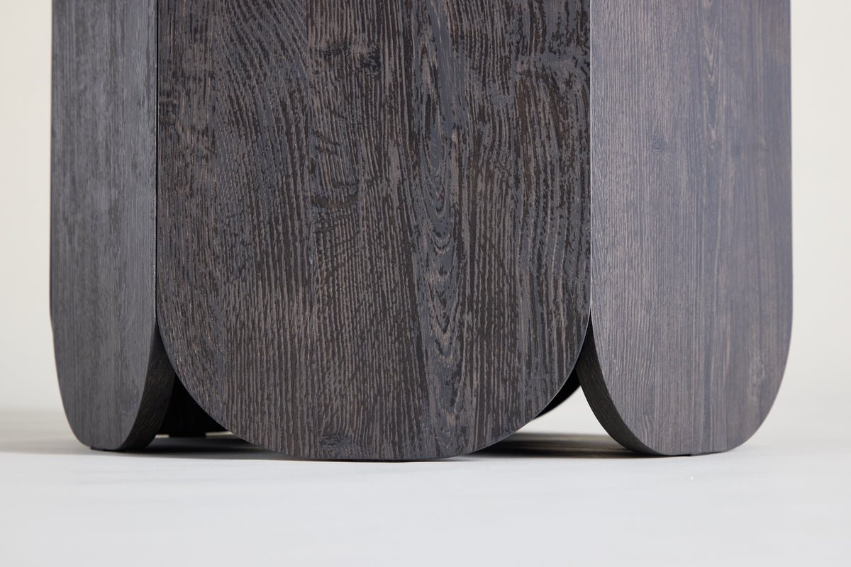 Couchtisch Keralo Big - stylischer Rundtisch in Holzoptik