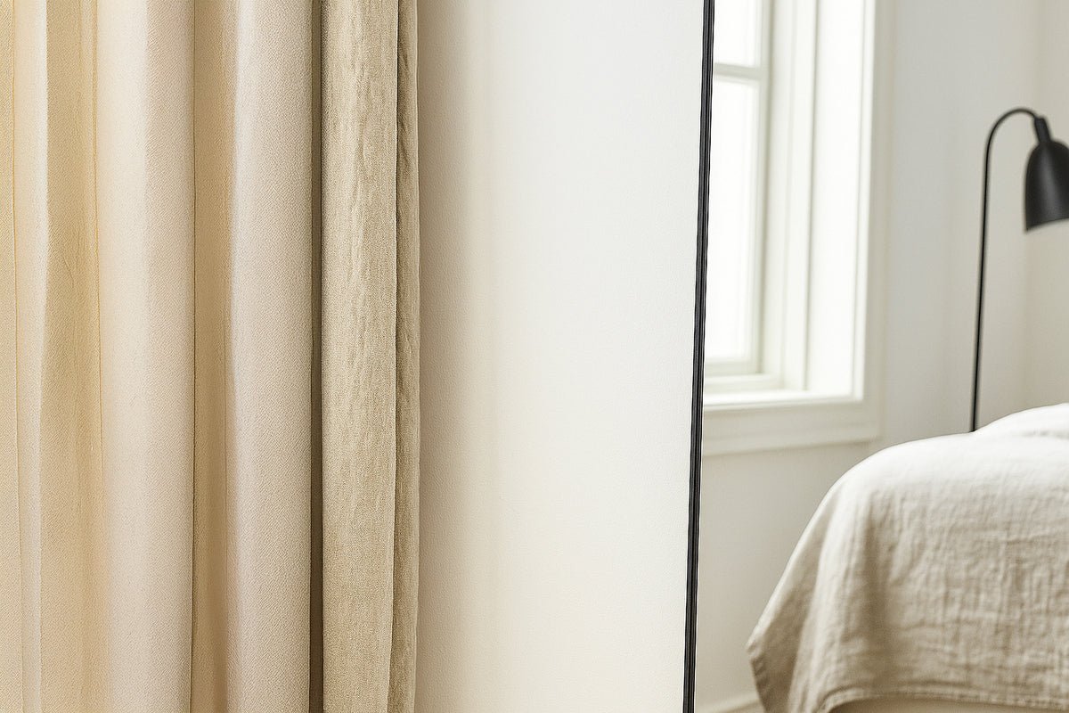 Spiegel Melton – mit schlankem schwarzem Aluminiumrahmen