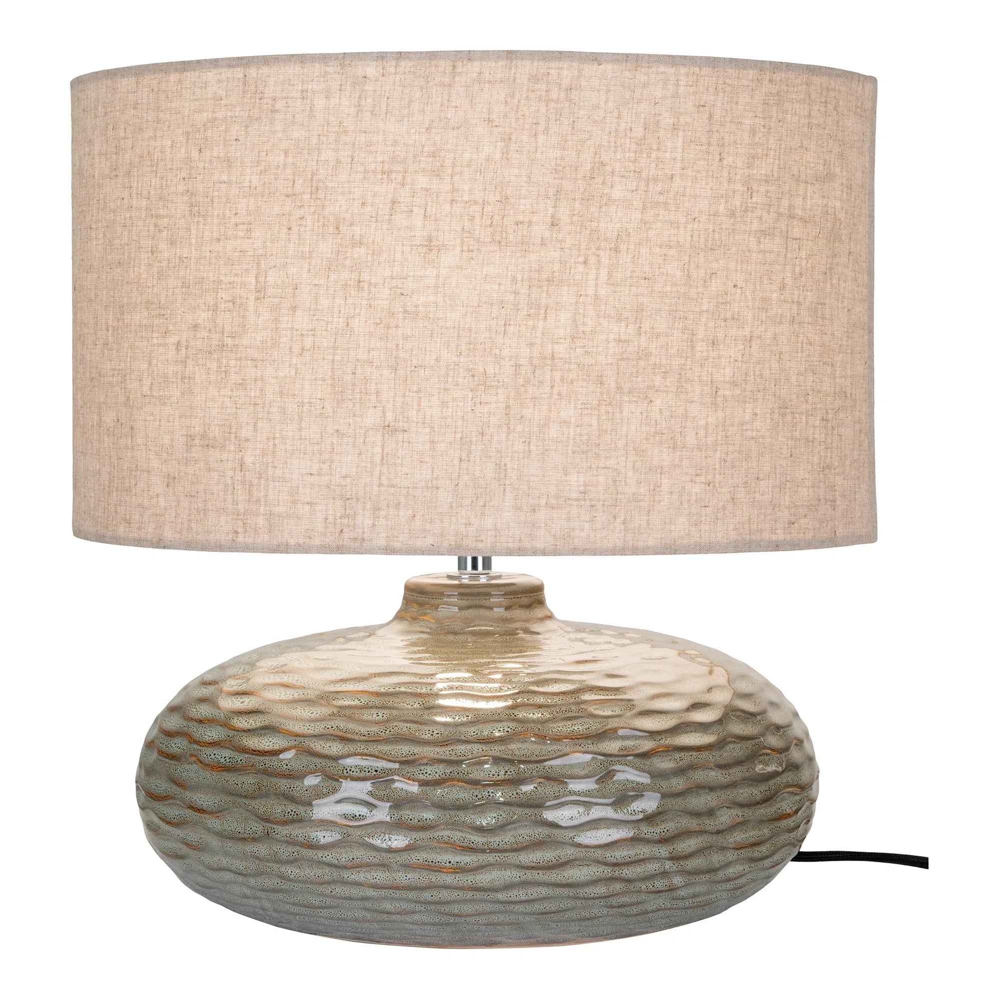 Tischlampe „Ferano“ – Eleganz aus Keramik in sanftem Grün