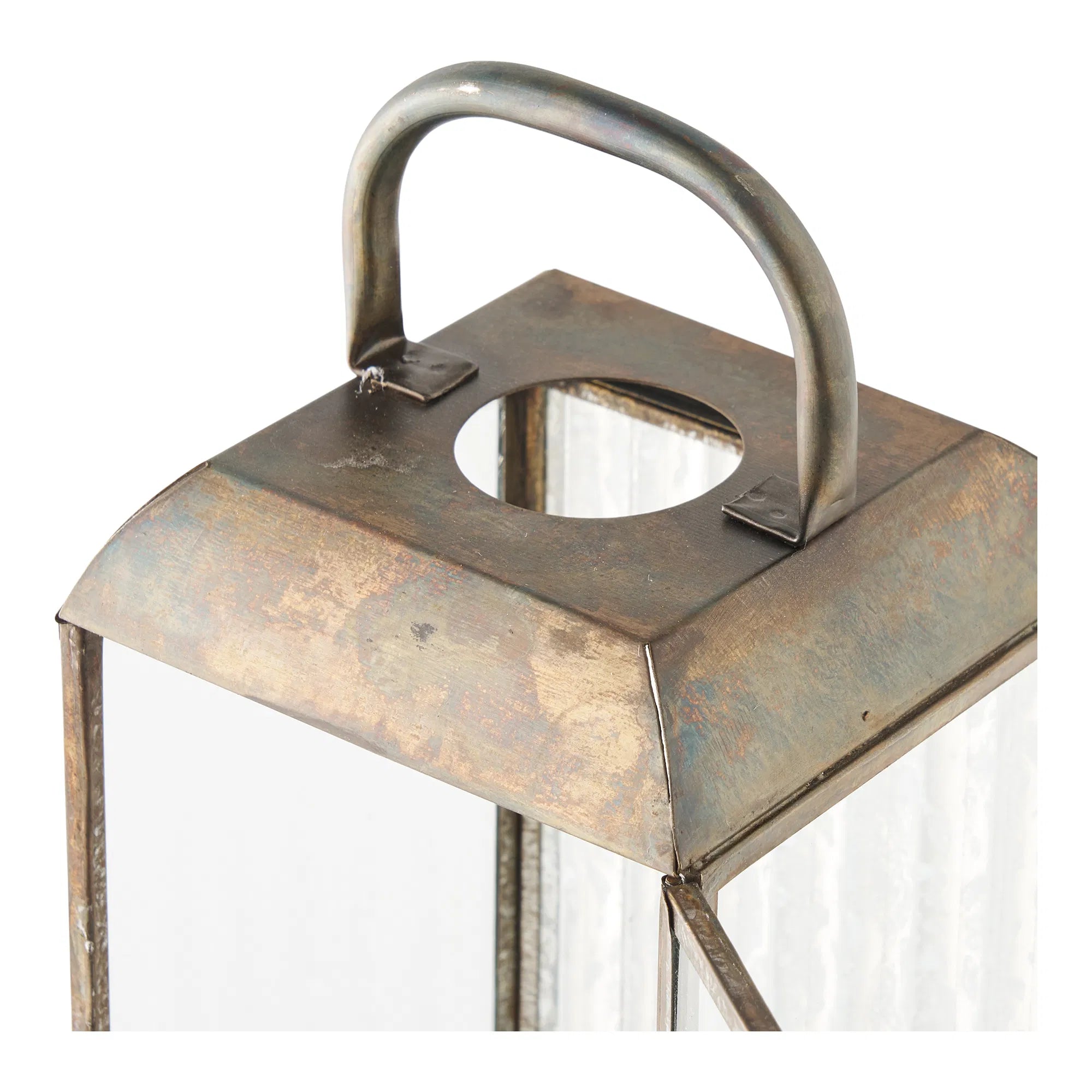 Garten-Kerzenlaterne Solmera – aus Metall und Glas gefertigt