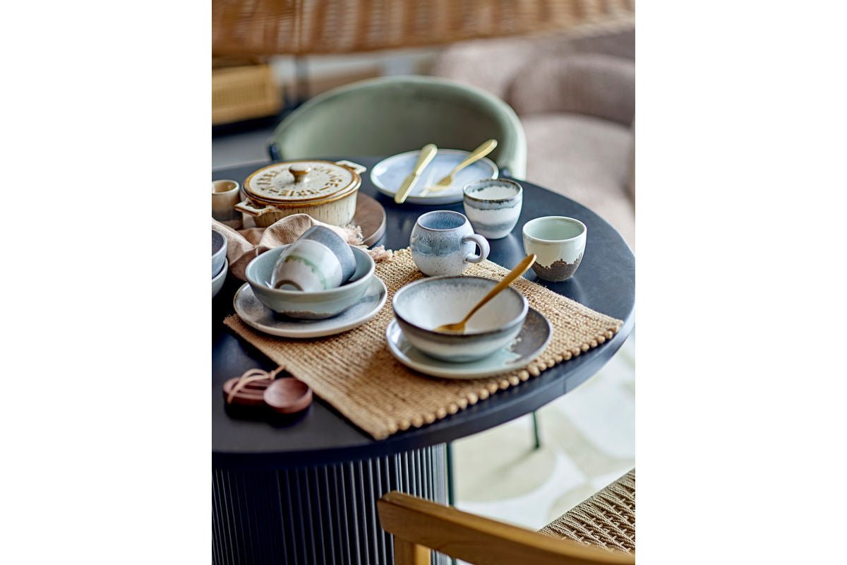 Frühstücksset Liora – Steingut mit strukturierter Glasur (12-teilig)