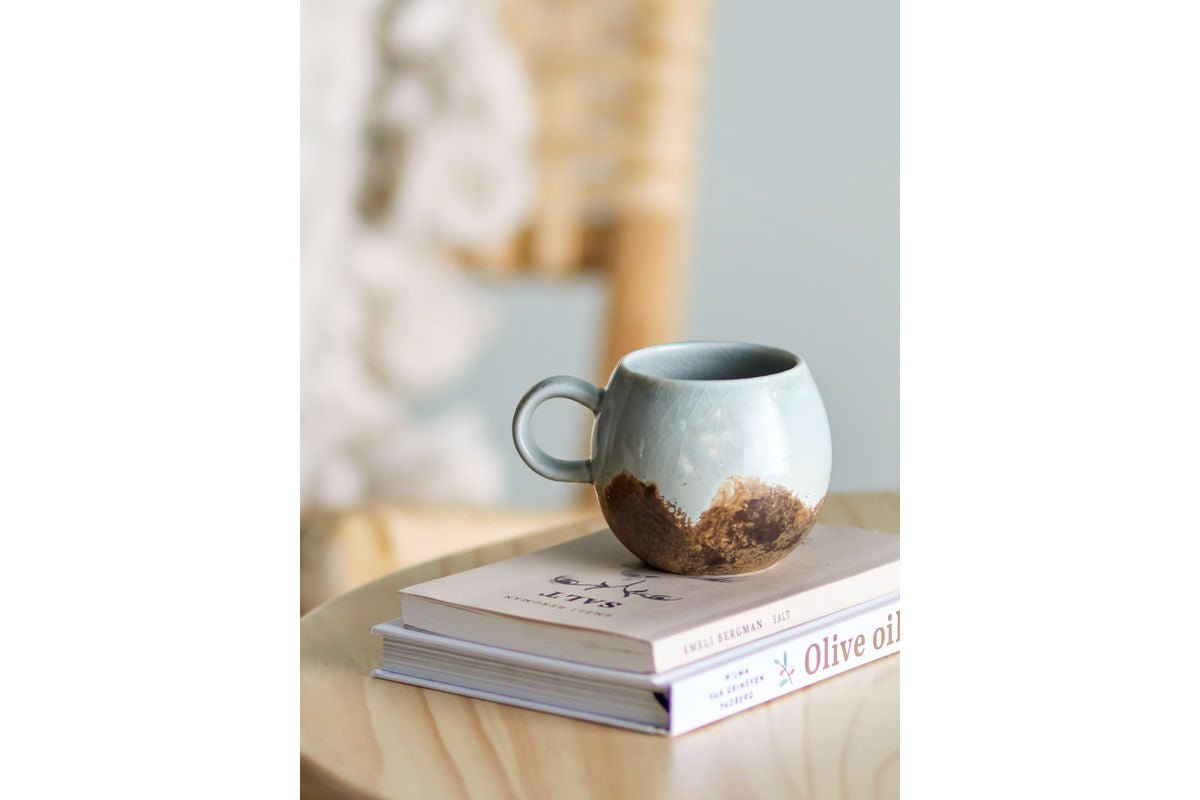 Frühstücksset Liora – Steingut mit strukturierter Glasur (12-teilig)