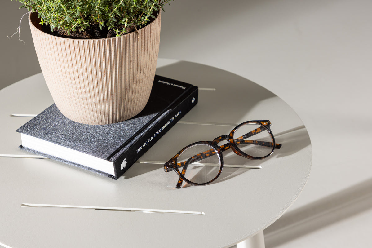 Garten Beistelltisch Amman - Ø40 in der Farbe Beige