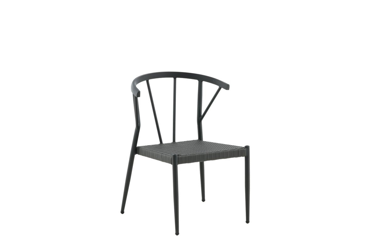 6er Set - Gartenstuhl Tina aus Rattan/Aluminium