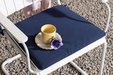 6er Set - Stuhlkissen Cushio aus Polyester in Blau