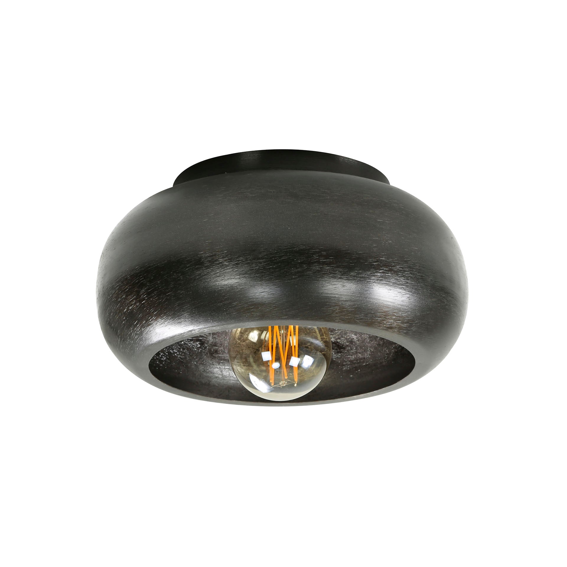 Deckenleuchte „Skylin“ – Metallleuchte in Schwarznickel