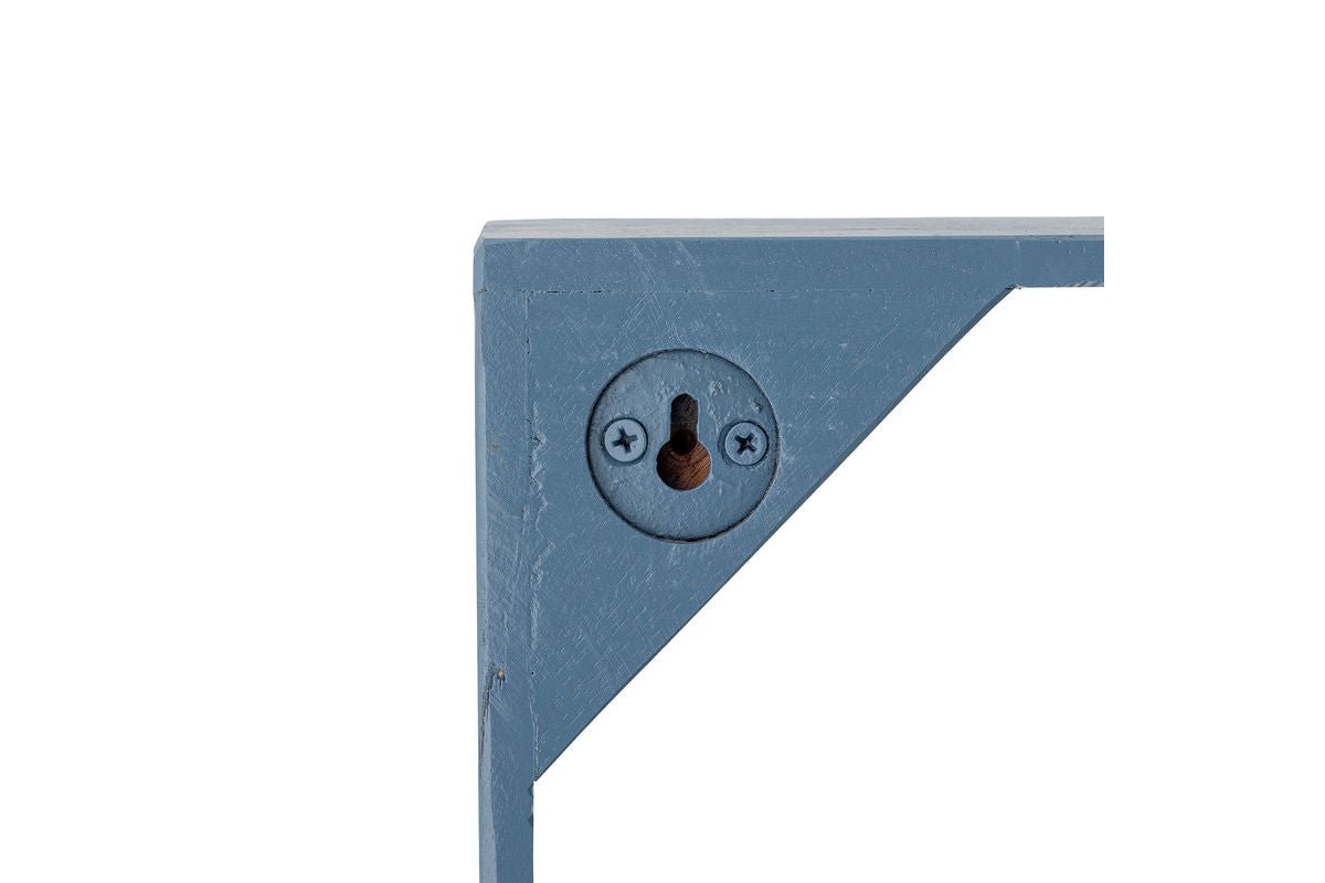 Regal Maribo – Fächerregal aus recyceltem Holz in Blau