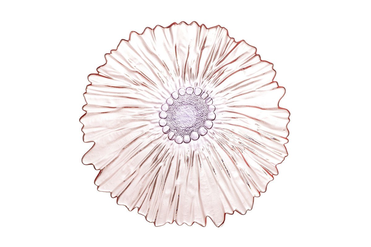 Schale Claire – aus Glas in Rosé mit floralem Charakter