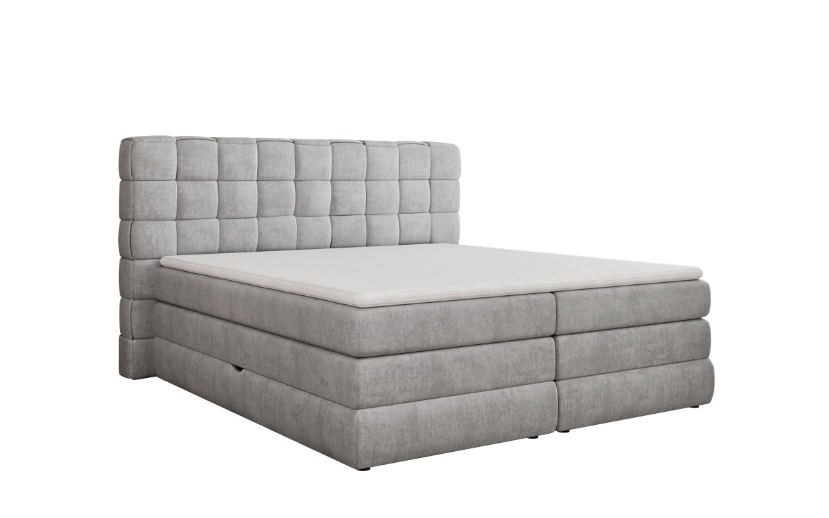 Boxspringbett Trama mit Stauraum in Samt