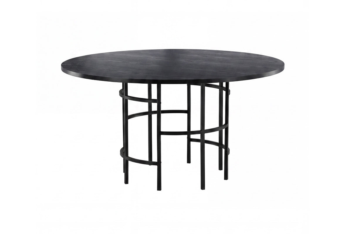 Esstisch Amaya - rundes Design im Industrial-Look