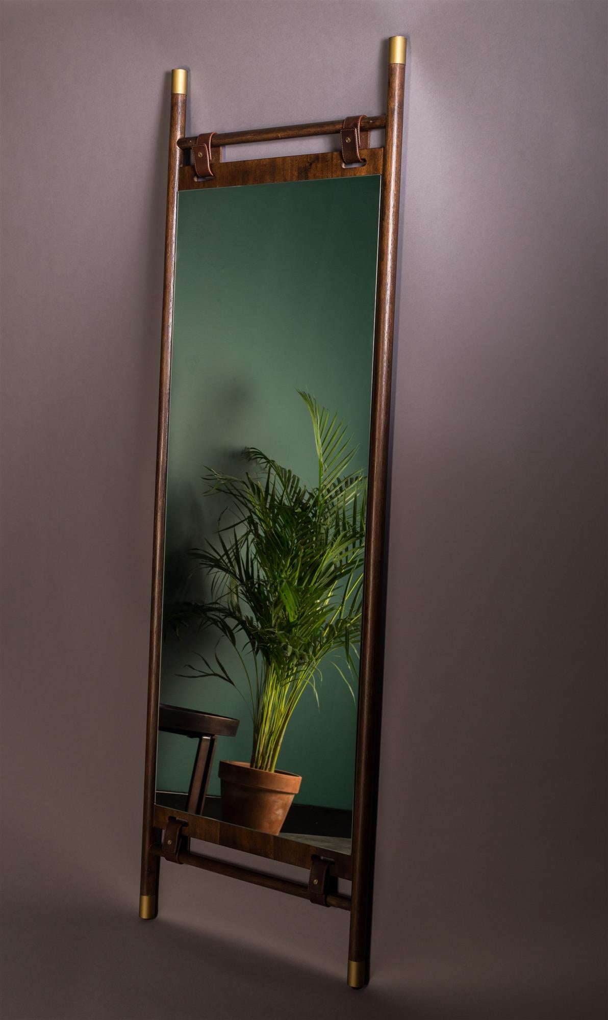 Spiegel Galaro – aus Buchenholz in Gold