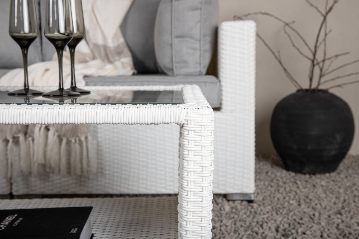 Garten Loungeset Panther - aus Kunstrattan in 3 Farben erhältlich