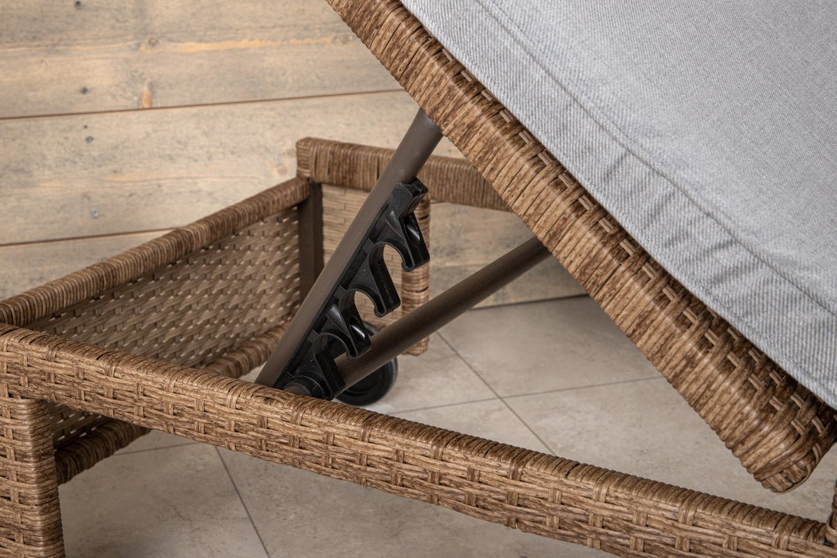 Garten Sonnenliege Irina - aus Rattan