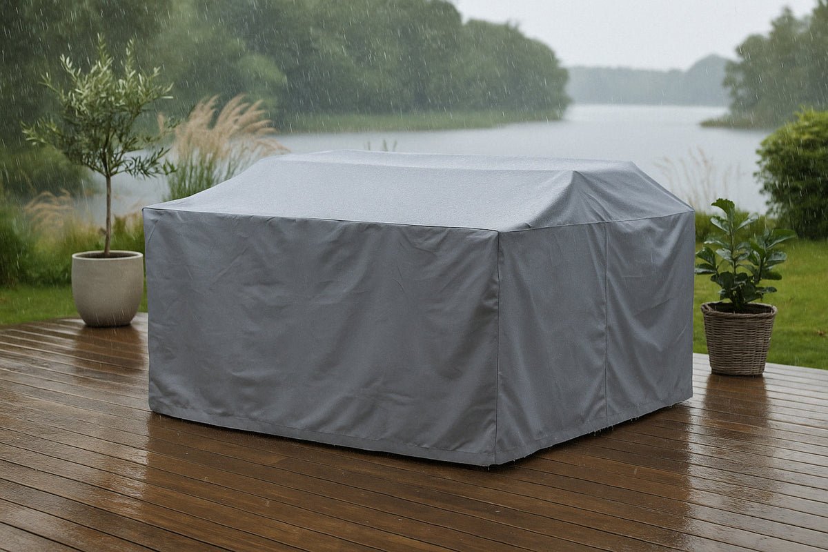 Möbelabdeckung Hannibal - aus grauem wasserdichtem Polyester