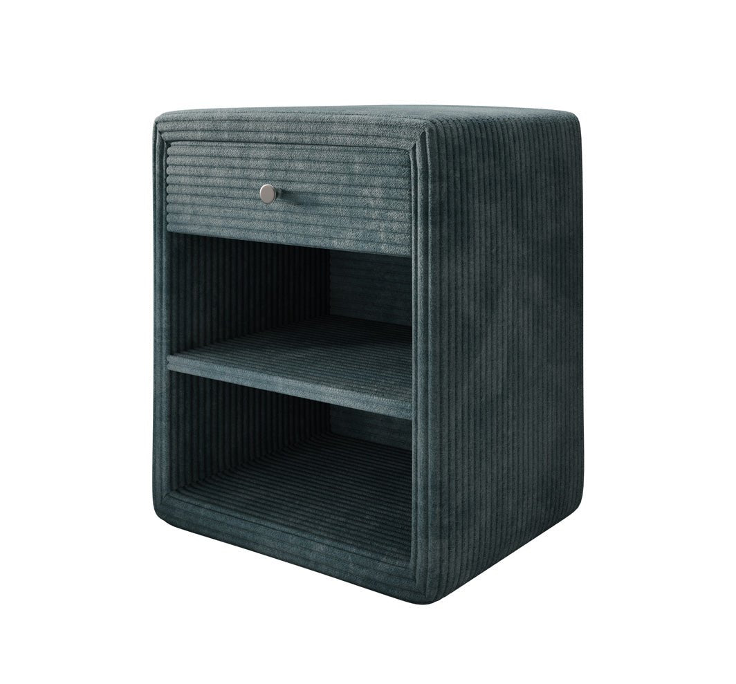 Designer Nachttisch Amy in Cord