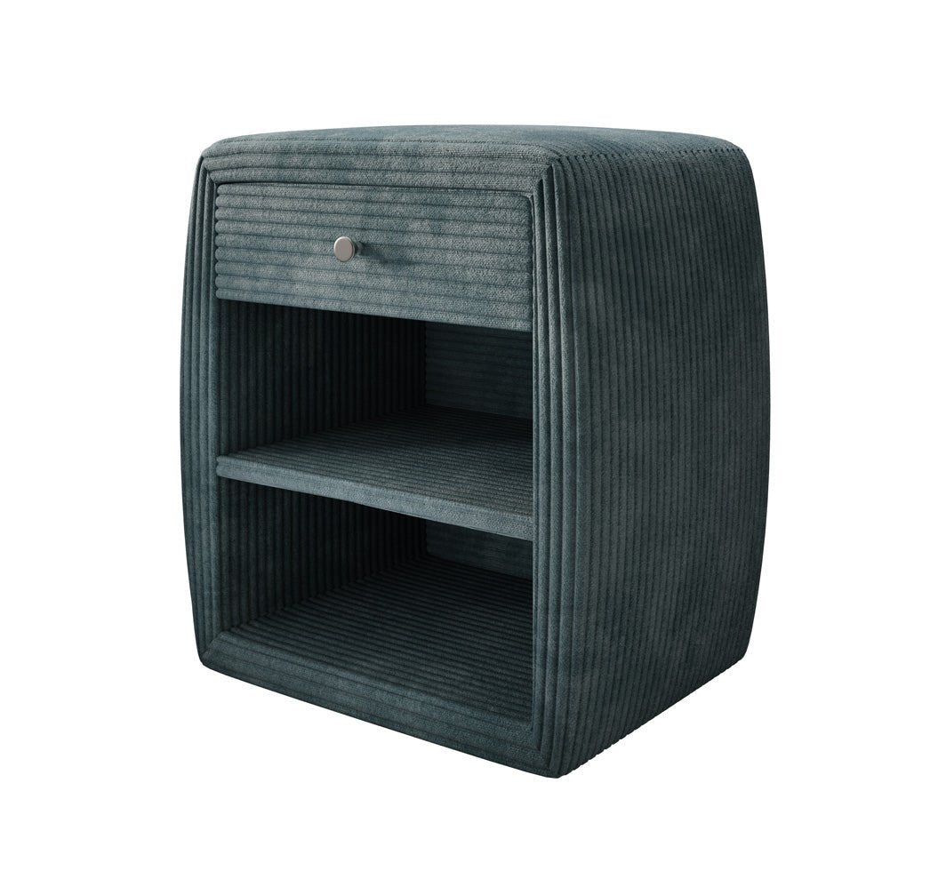 Designer Nachttisch Lilly mit USB Anschluss in Cord