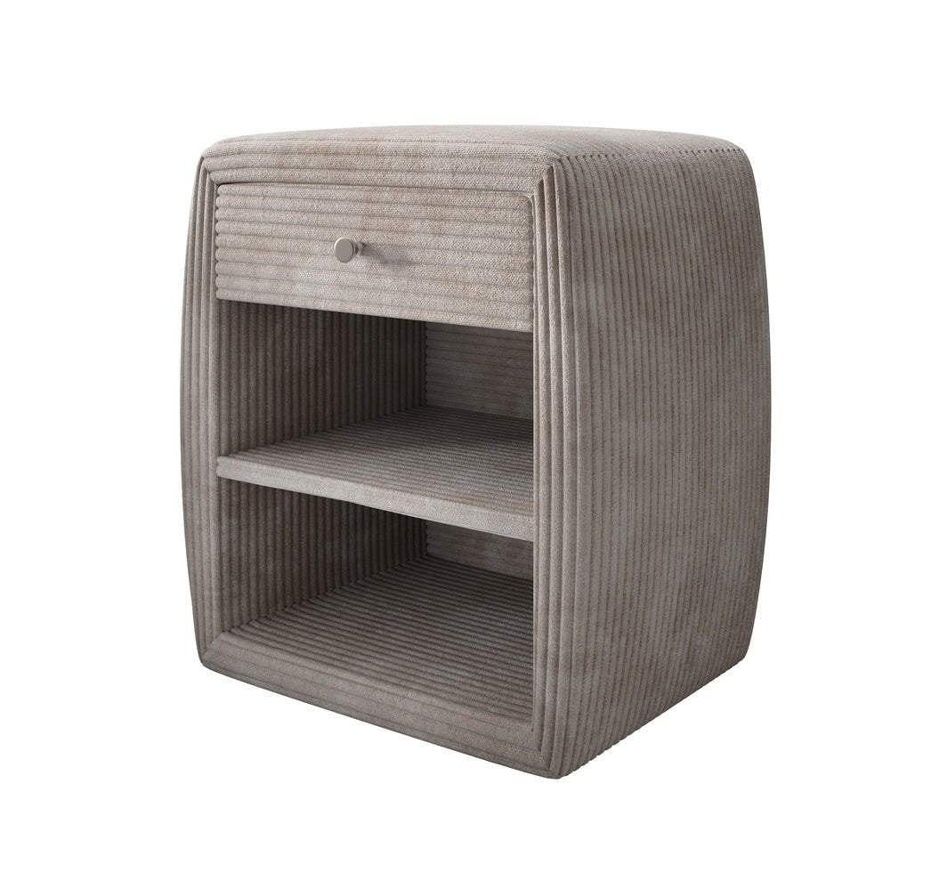 Designer Nachttisch Lilly mit USB Anschluss in Cord