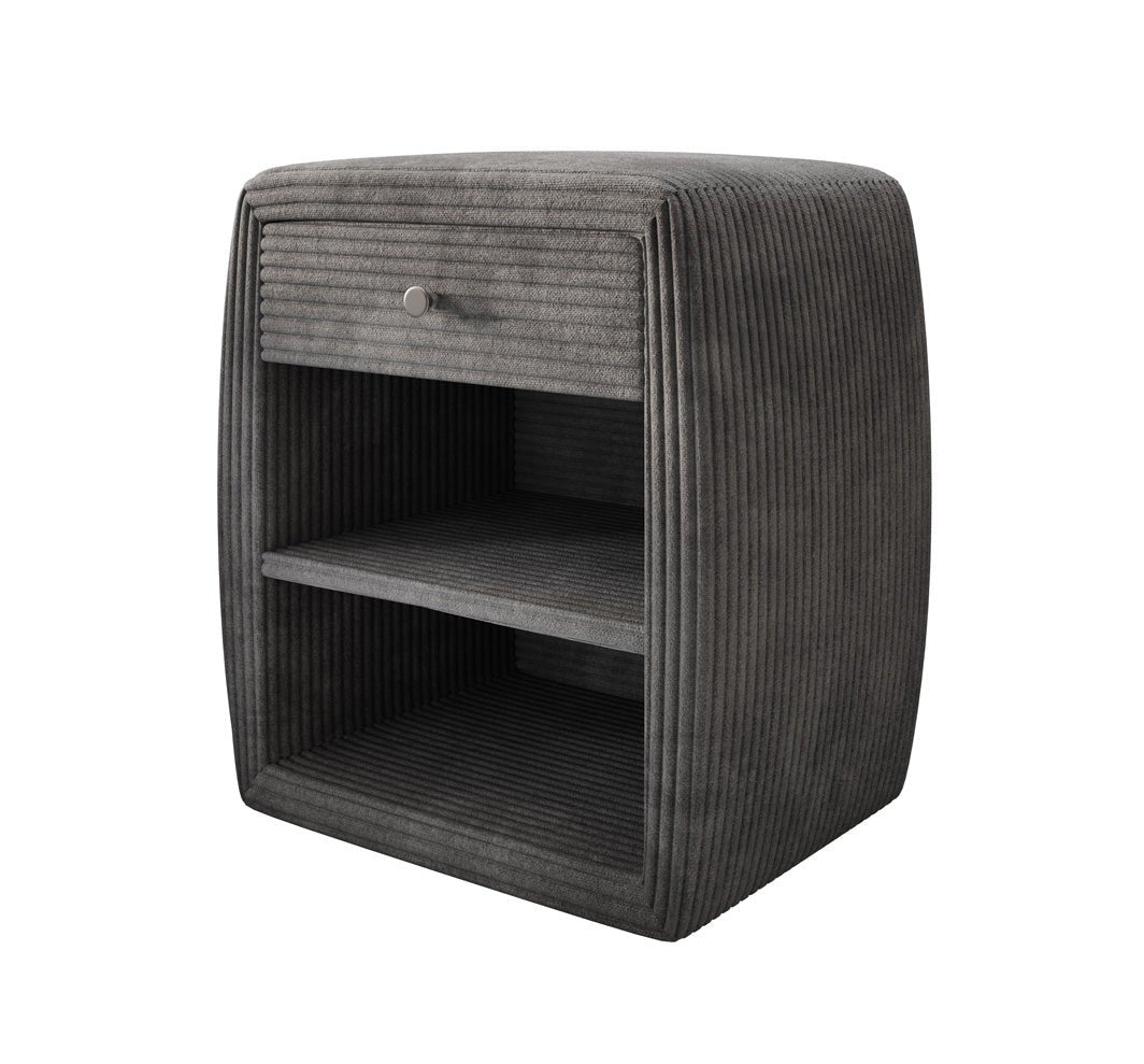 Designer Nachttisch Lilly mit USB Anschluss in Cord
