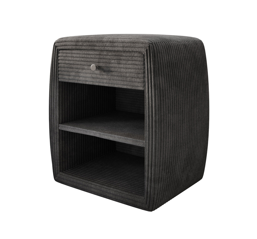Designer Nachttisch Lilly mit USB Anschluss in Cord