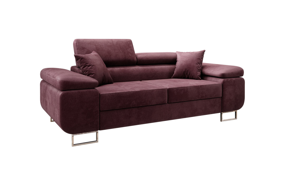 Designer 2er Sofa Siera mit Schlaffunktion in Samt