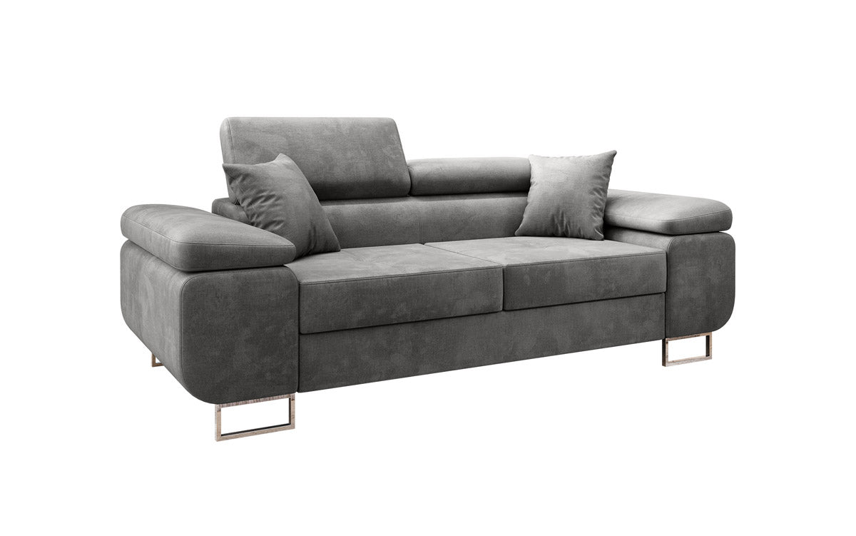 Designer 2er Sofa Siera mit Schlaffunktion in Samt