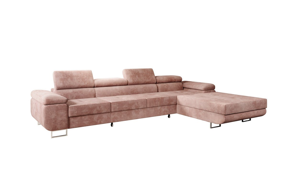 Designer Sofa Calvera Maxi mit Schlaf- und Klappfunktion in Cord