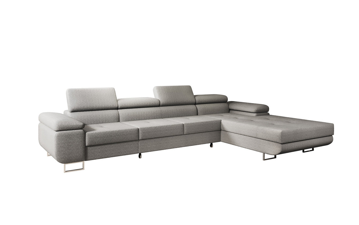 Designer Sofa Calvera Maxi mit Schlaf- und Klappfunktion in Bouclé