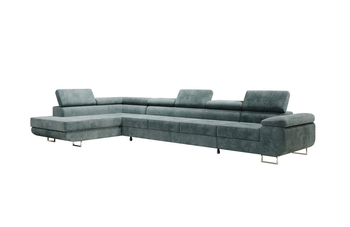 Designer Sofa Maxi mit Schlaf - und Klappfunktion in Cord