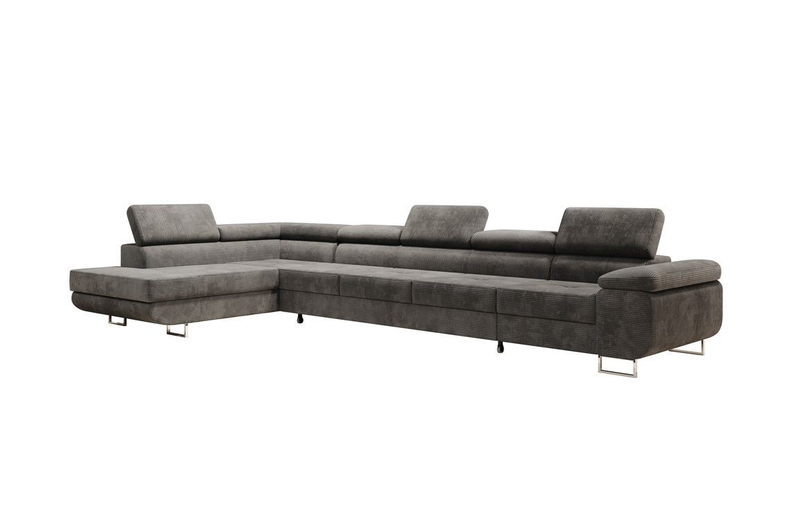 Designer Sofa Maxi mit Schlaf - und Klappfunktion in Cord